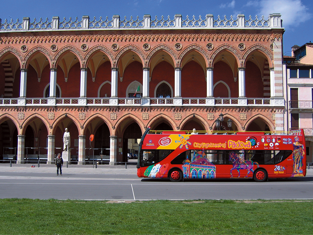 Tourist Bus Experience Exploring Padova's Charm