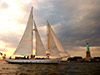 Shearwater city lights sail