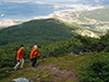 Trekking and canoeing in the river Lapataia