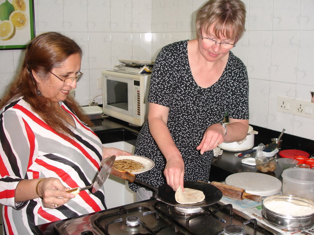Dinner with an Indian family