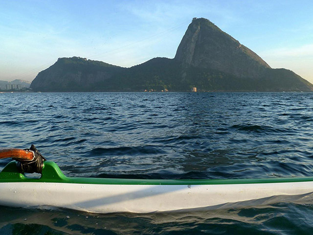 Excursion along Guanabara Bay in a Hawaiian canoe - Rio de Janeiro