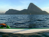 Excursion along Guanabara Bay in a Hawaiian canoe