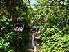 Chairlift ride over the Jamaican rainforest