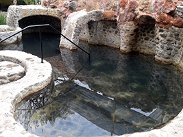 Hot springs in nature