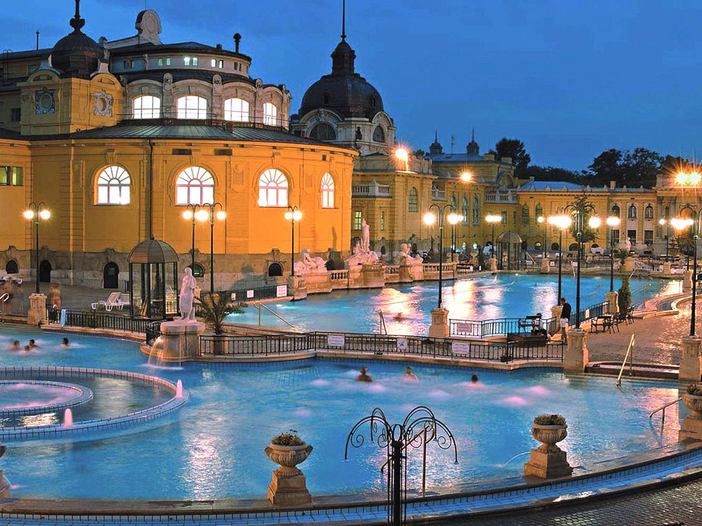 Szchenyi Thermal Bath Admission and Danube River Dinner Cruise with Live Music - Spa admission and cabin use with Hungarian dinner