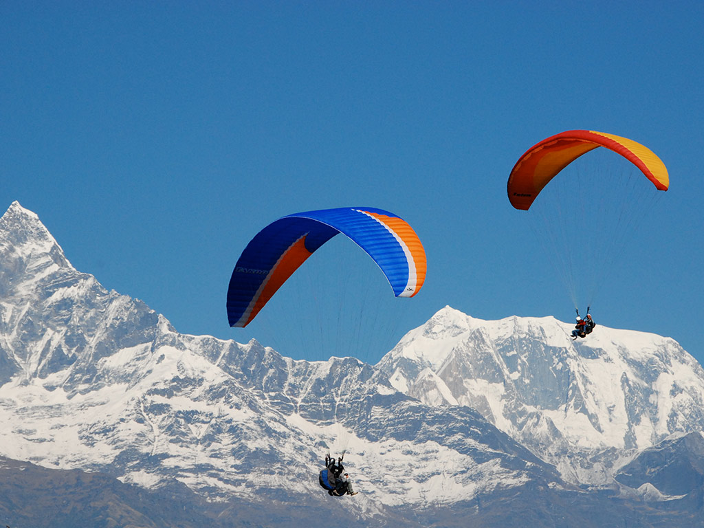 Tandem Paragliding Flight in Pokhara