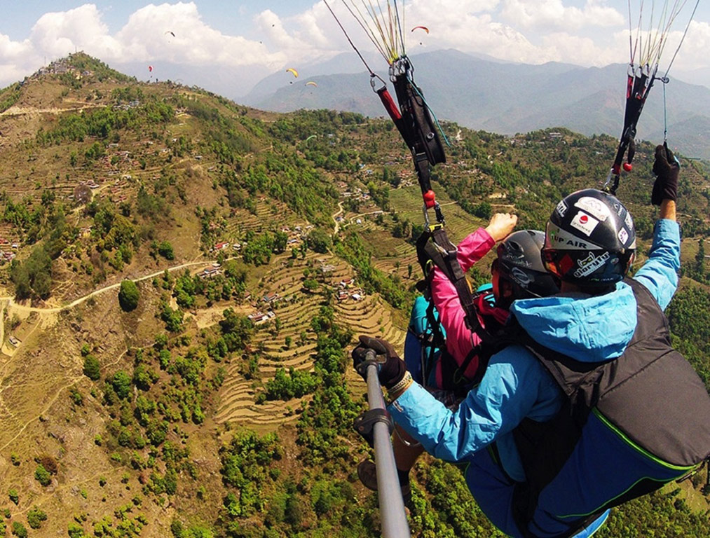 Tandem Paragliding Flight in Pokhara