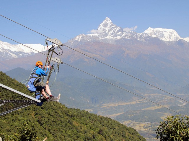Zip-Flyer in Pokhara  - with Transfers